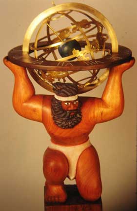 atlas with armillary sphere