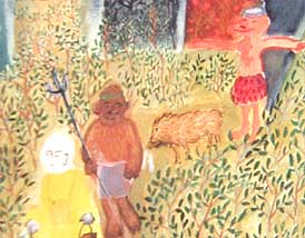 detail of the story of monkey